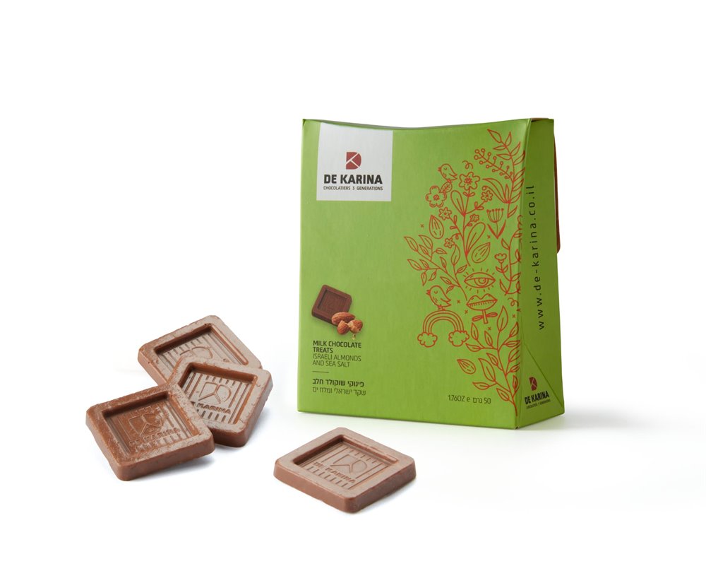 שוקולד חלב שקד ישראלי ומלח ים