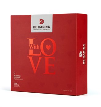 שוקולד פרלינים 9 LOVE